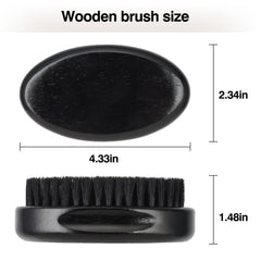 FaHaner brosse barbe lissage frisottis pour une finition douce.