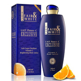 FAIR & WHITE Exclusive Body Lotion Vitamine C, bouteille 500 ml hydrate en profondeur.