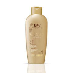 FAIR & WHITE Gold Radiance gel douche – bouteille élégante et parfum frais.