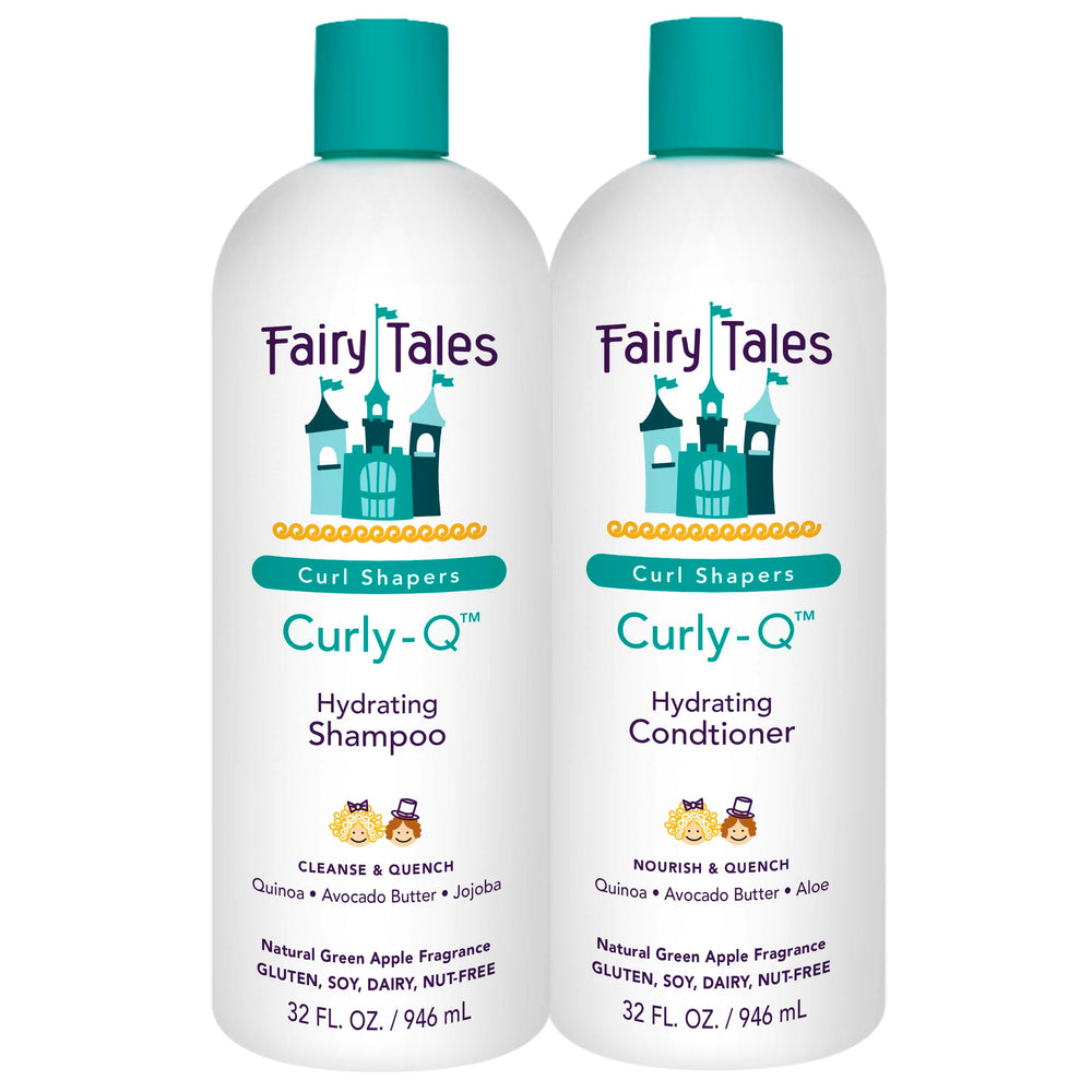 Shampoing Fairy Tales Curly-Q : bouteille facile à utiliser pour hydrater les boucles