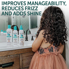 Coiffage quotidien avec Fairy Tales Curly Q, texture légère pour boucles variées.