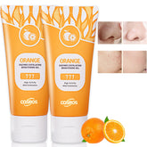 Fairytalespace gel exfoliant orange pour visage et corps, douceur et fraîcheur.