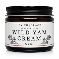 Faith and Grace Organics crème igname sauvage pour femmes, équilibre potentiel et hydratation.