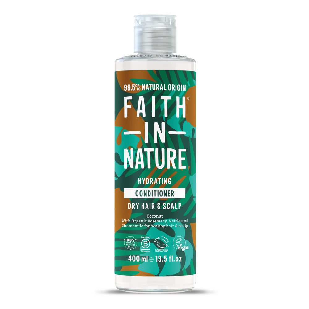 FAITH IN NATURE – Bouteille coco pour cheveux hydratés