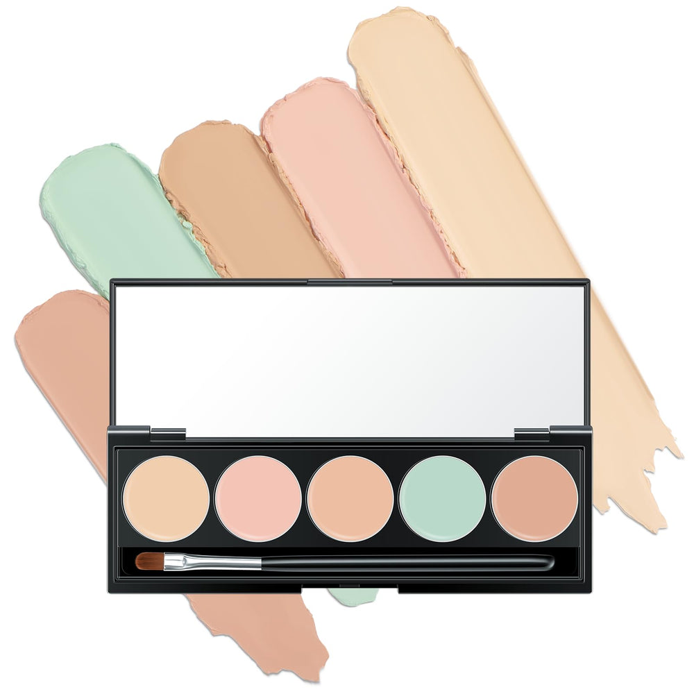 Palette Falocutus Correcteurs 5 couleurs avec pinceau pour uniformiser le teint