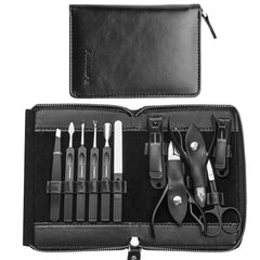 Coffret FAMILIFE manucure 11-en-1 en acier inoxydable prêt pour soin précis à domicile