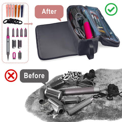 FAMOPLAY sac-outils-cheveux-rangement-double-couche: organisation claire et efficace.