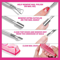 Brosse à ongles Fandamei pour nettoyer et préparer les ongles.
