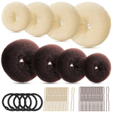 Fandamei chignon donut extra-large pour un chignon rapide et volumineux.