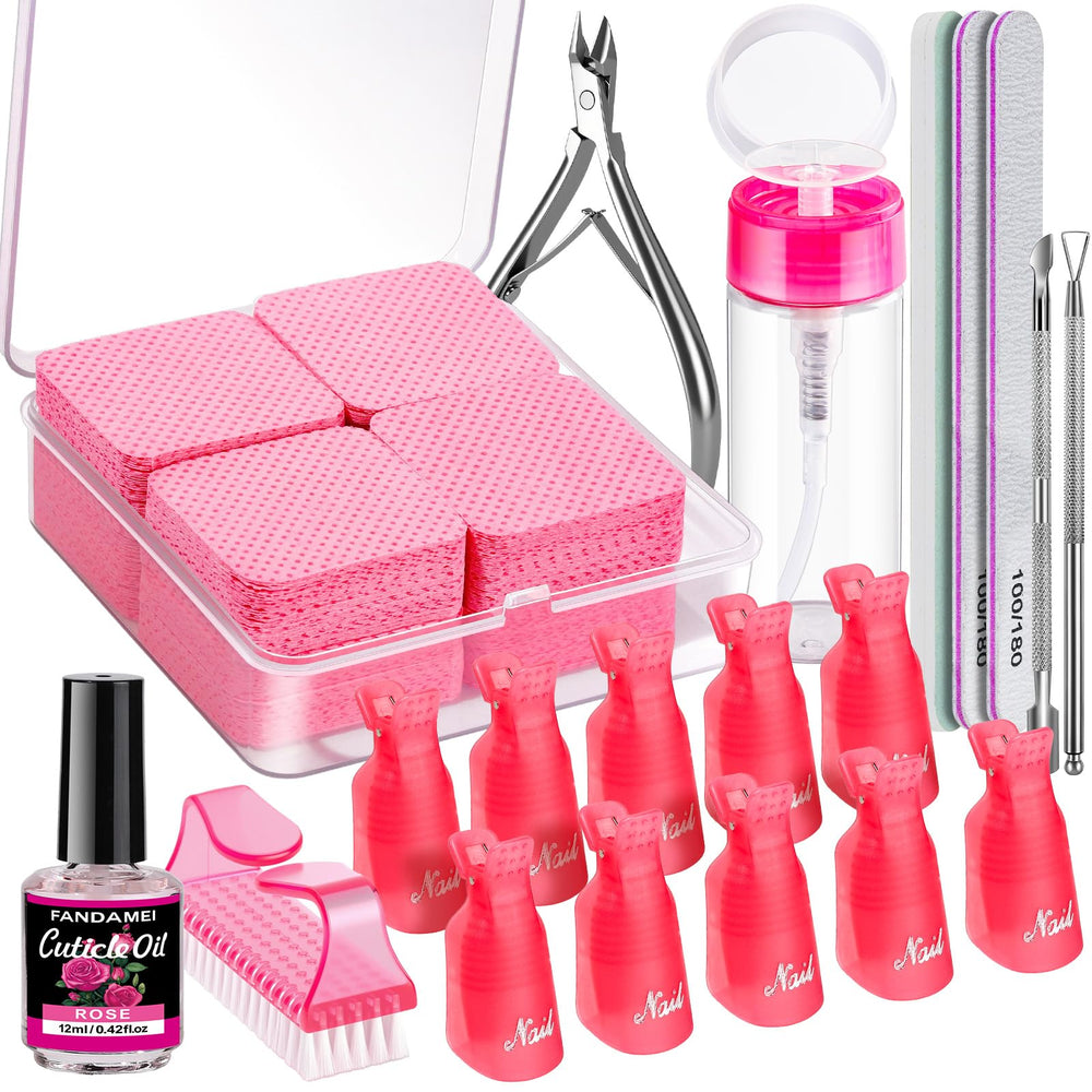 Clips Fandamei pour retrait gel facilitant le retrait précis sur les ongles