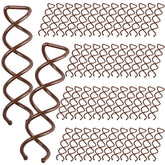Épingles spiralées Fandamei brun, ensemble de 50 pour un chignon durable.