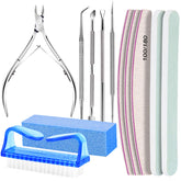 Ensemble Fandamei pour manucure bleu, kit complet pour soins des ongles à domicile.