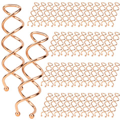 Épingles Fandamei spiralées en or rose doré pour tous types de cheveux.