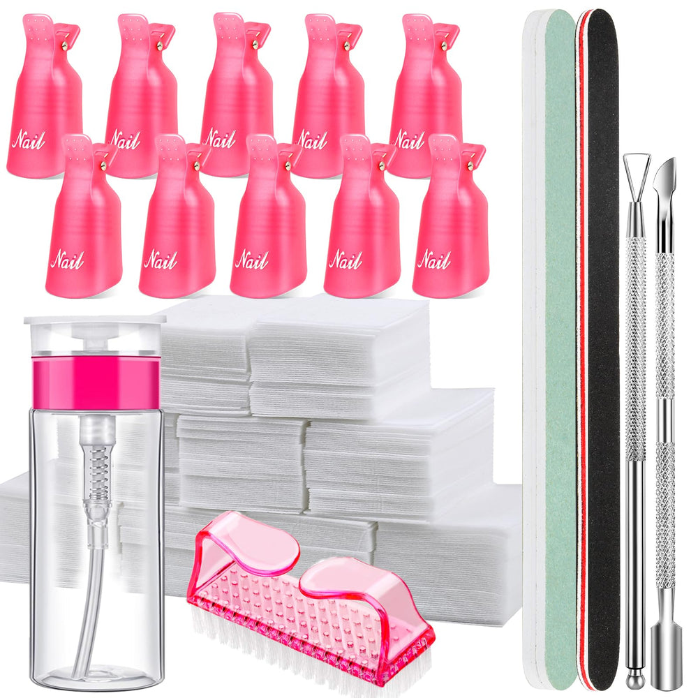 Kit Fandamei complet pour retirer le vernis gel à domicile.