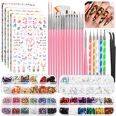 Kit Fandamei pinceaux pour decor sur ongles precis