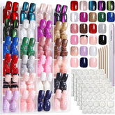 Ongles Fandamei avec adhésifs, faciles à poser et sans résidu.