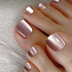 Ongles Fandamei autocollants pour orteils, effet œil de chat.