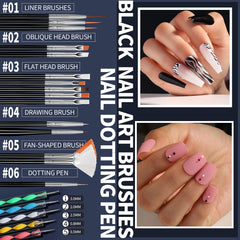 Outils points Fandamei pour créer des points et motifs variés sur les ongles.