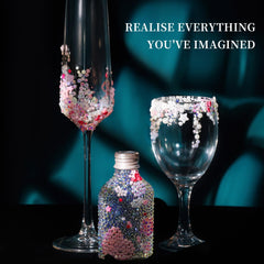 Strass gel translucide Fandamei rose pour des reflets délicats