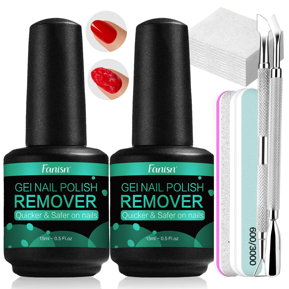 Fanisn dissovlant gel rapide, retrait du vernis en quelques minutes sans foil.
