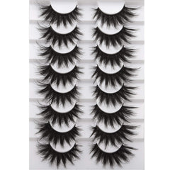 FANXITON cils artificiels effet vison 20 mm, 8 paires pour un regard glamour durable.