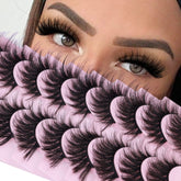 Cils FANXITON faux mink 20mm, effet oeil-chat pour un regard accentue.