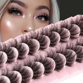 FanXiton cils mink dramatiques, regard intense en 19 mm