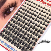 FANXITON Fairy Lash Clusters avec bande transparente ultra-fin pour un regard naturel.