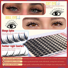 FANXITON Fairy Lash Clusters look glamour subtil et durable.