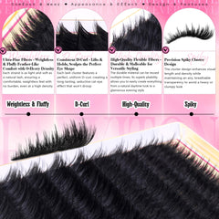 FANXITON longueurs reglables 10-18mm, pour divers styles D Curl et look personnalisé.