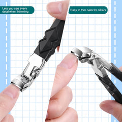 Fanyil Orthoclip montre une vue a 360 degres, coupe nette pres de l'ongle.