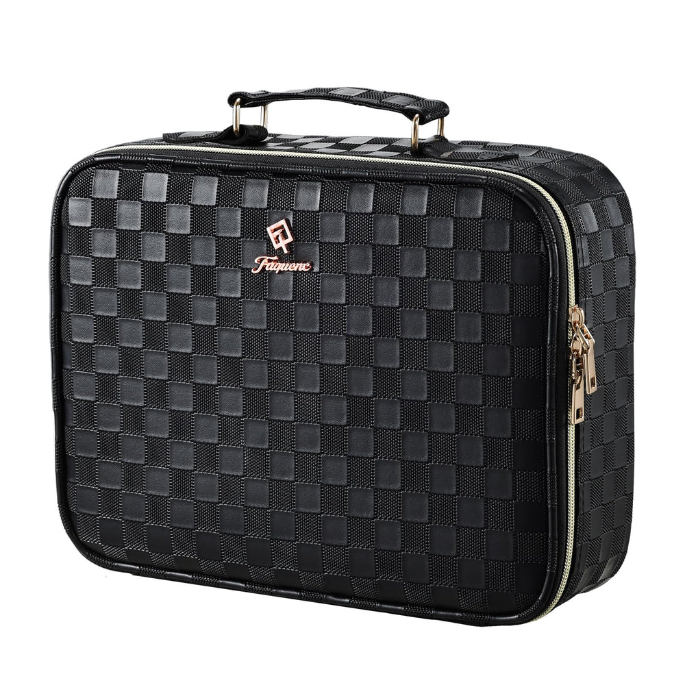 Faquenc sac maquillage avec miroir LED intégré pour retouches en voyage