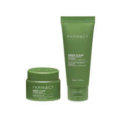 Baume démaquillant Farmacy en pot, texture soyeuse pour démaquillage en douceur.