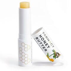 Le baume Farmacy à la cire d'abeille et miel offre une hydratation profonde pour les lèvres.