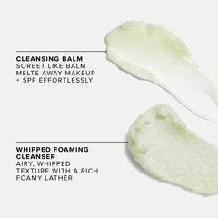 Démaquillant Farmacy montre une disparition aisée du maquillage et SPF.