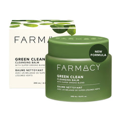 Farmacy Green Clean Balm montrant l emballage distinct et attrayant pour un démaquillage en douceur