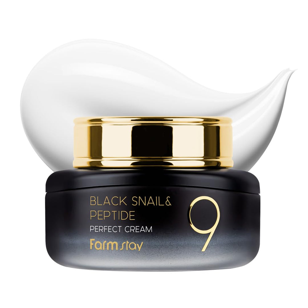 FARMSTAY Crème Noire Escargot – apparence et hydratation profonde.