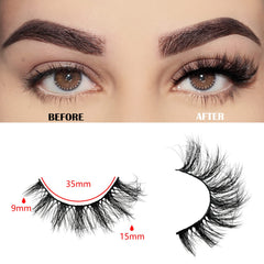 Cils FARRED, effet épars et fluide pour un regard naturel et lumineux.