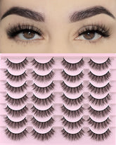 Cils FARRED F5 : boîte 14 paires pour un regard naturel.