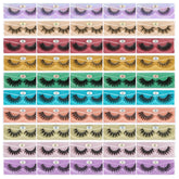 Cils FARRED synthétiques effet fourrure, 10 styles, emballage individuel pour voyage.