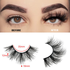 FARRED Wispy Lashes: lot de 10 paires réutilisables pour glam durable.