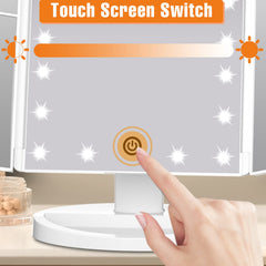 FASCINATE Miroir pliant rotation 180 degrés, angle de travail ajustable