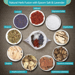 Fasplendor detox-pieds epsom herbes traditionnelles revitalisent et stimulent la circulation