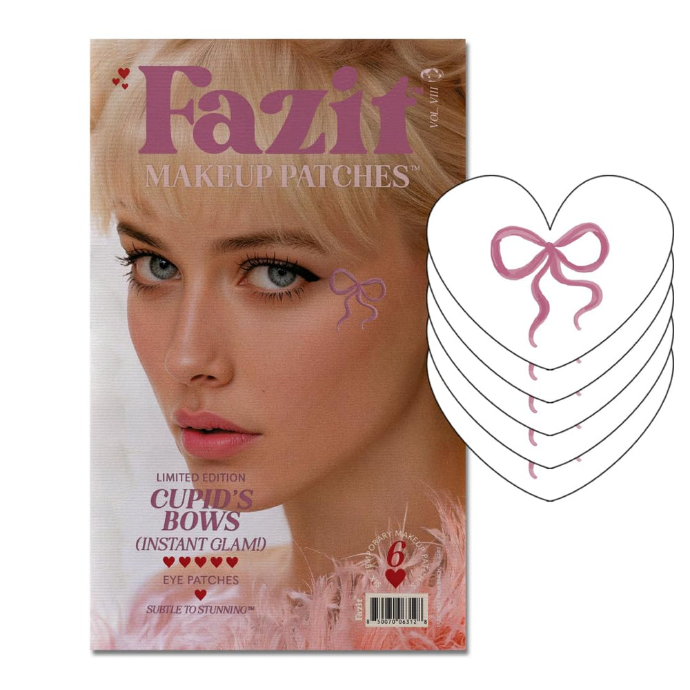 Patch arc-cupidon paillettes Fazit pour un fini scintillant sur le visage.