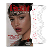 Fazit Sweetheart Speckles patch close-up showing glitter texture for radiant skin