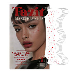 Fazit Sweetheart Speckles patch close-up showing glitter texture for radiant skin