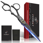 Fcoget ciseaux de coiffure professionnels: lames 440C ultra tranchantes pour salon.