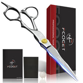 Fcoget ciseaux coiffure professionnels — lames 440C ultra tranchantes pour une coupe précise.