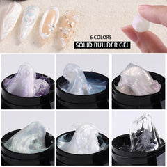 Gel-builder Fcozpjk violet iris é pour motifs 3D élégants.