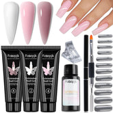 Gels poly blanc Fcozpjk pour extensions nettes et durables.